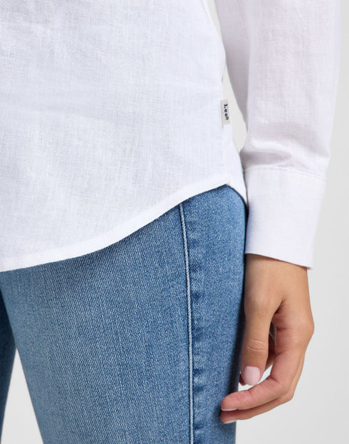 Lee Women's Pocketless Shirt In Bright White